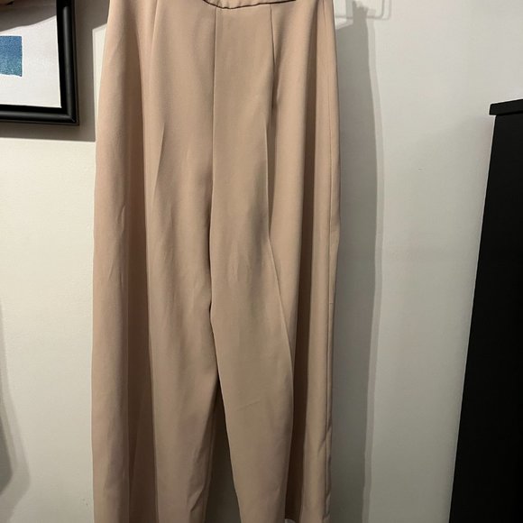 ZARA Cream Dress Pants - Picture 2 of 3